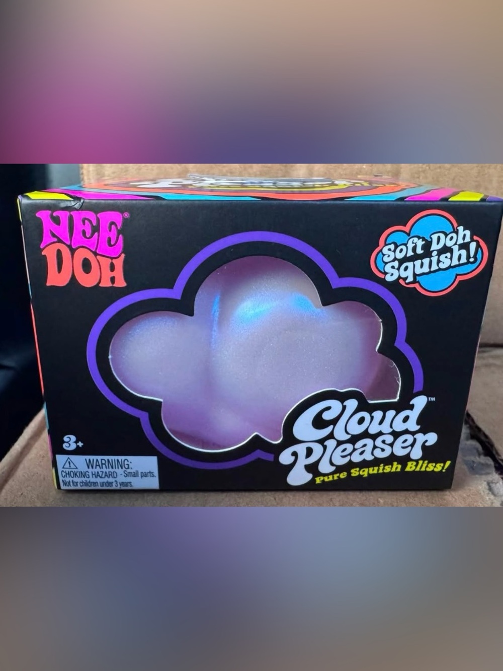 Nee Doh Cloud Pleaser Soft Doh Squish - Purple Cloud Sensory Toy